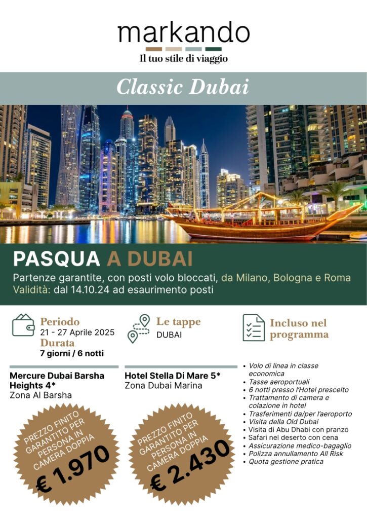 Vivere e Viaggiare - Dubai - Offerta